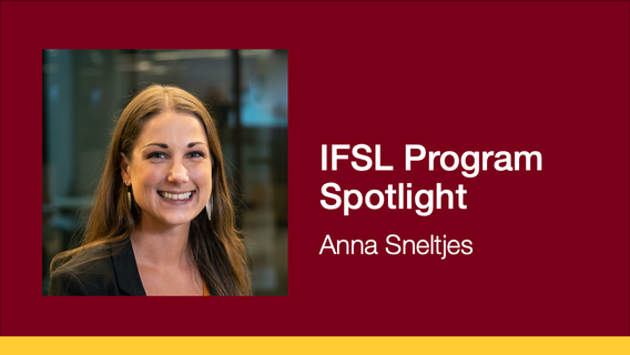 IFSL Program Cohort Spotlight: Anna Sneltjes